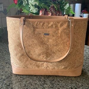 Jewell for thirty-one Style Setter Metallic Cork Tote RARE! 31 big purse tote